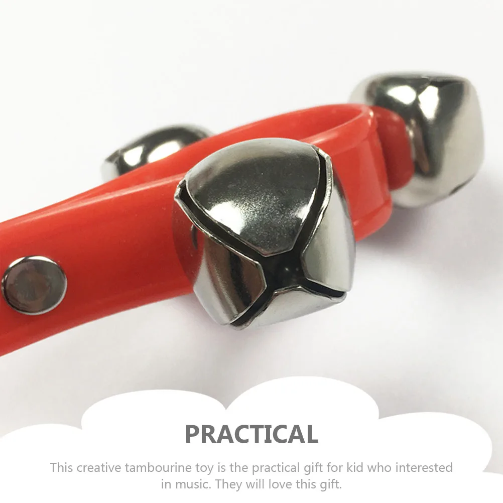 

2pcs Hand Shaking Tambourine Kids Percussion Music Educational Plaything For Party Stage Portable Instrument Learning Shaking