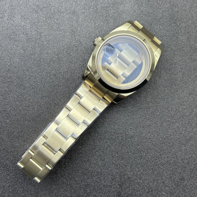 Modified Accessories 36/39MMfor Oyster Perpetual Stainless Steel Case Strap Set for NH35/36 Movement Sapphire