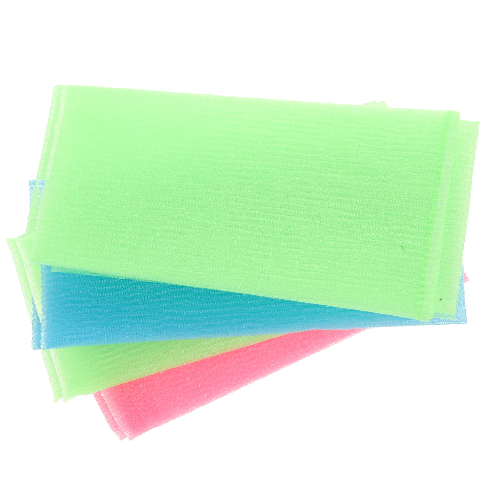 

4Pcs Bathing Towels Nylon Long Exfoliating Shower Washcloth Deep Neck Foot Skin Revitalizing Bathing Towel