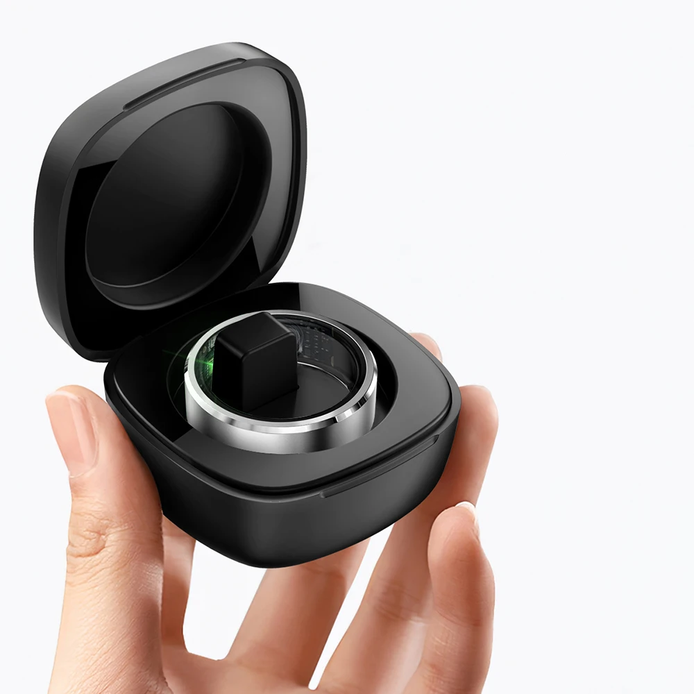 Mini custodia di ricarica wireless portatile vano per scatola di ricarica Smart Ring Dock per R12 R08 R11 R20 R3 R5 R6 R9 R18 R02 R11M