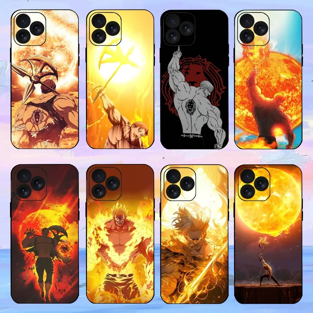 E-Escanor Seven D-Deadly Sins Phone Case For iPhone 15 14 13 12 11 8 Mini Xr Xs X Xsmax Pro Max Plus Shell