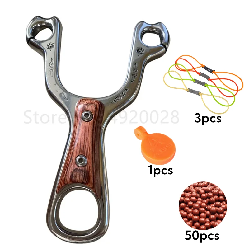 2024 Naked Bow Stainless Steel Slingshot Frame Handmade 304 Metal Does Not Rust Adult Toys Easy To Carry Metal Ornaments