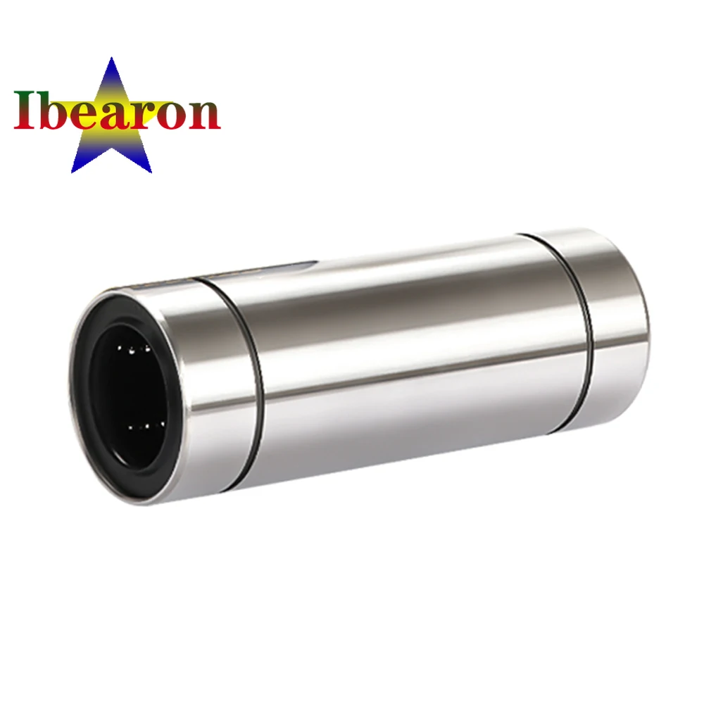 1PCS LM10LUU LM12LUU Double Type Linear Motion Ball Bearing Seals On Both Side High Precision And Rigidity Resin Retainer