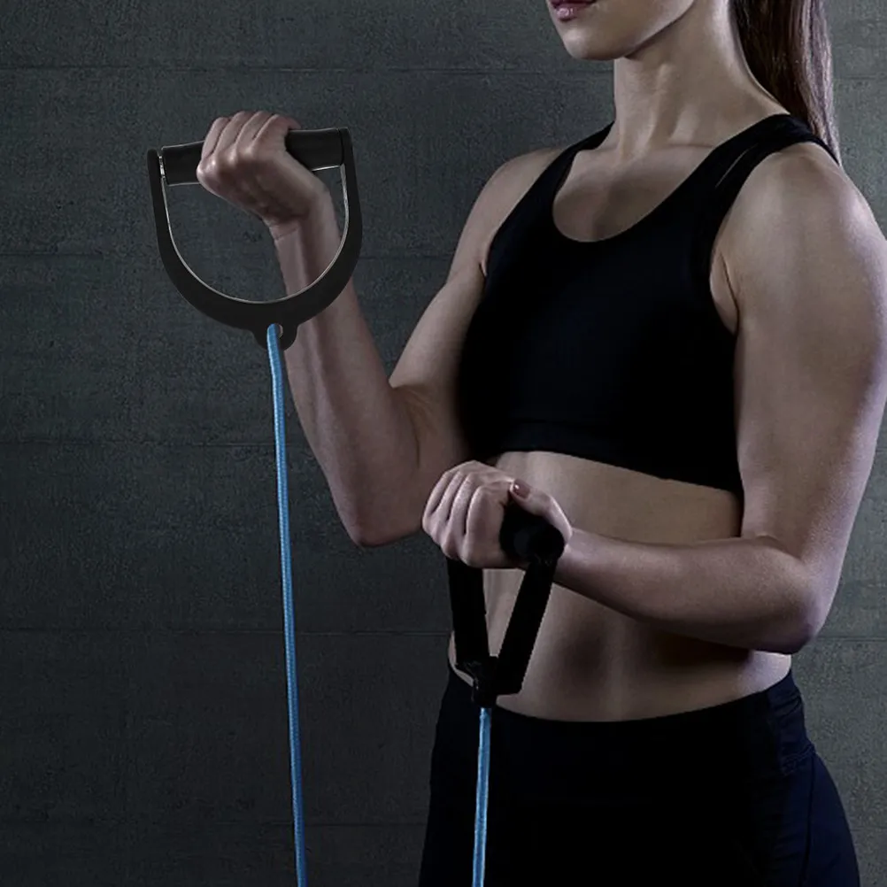 

2Pcs Sturdy Plastic Cable Handles Ergonomic Design for Gym Cables Resistance Bands Lightweight Portable Fitness Equipment Daily