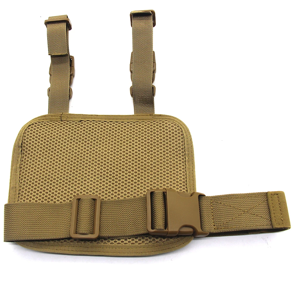 Nylon Tactical Drop Leg Platform Molle Thigh Rig Panel Outdoor Hunting Drop Leg Thigh Platform Adapter with Quick Release Buckle