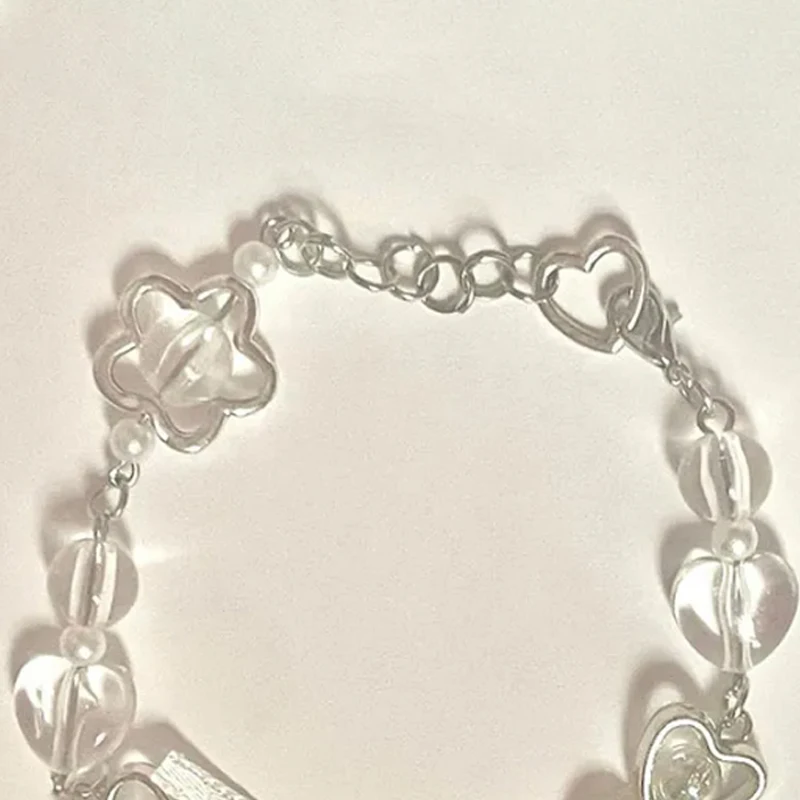 Handmade Bow Bracelet Y2K Coquettish White Fairy Tale Bracelet