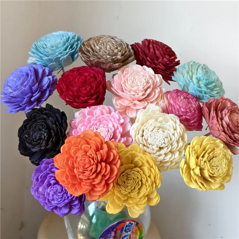 7-8cm Artificial Flower Aromatherapy Essential Oil Stick Perfume Diffuser Incense Rattan Rattan Home Diffuser Home Decoration