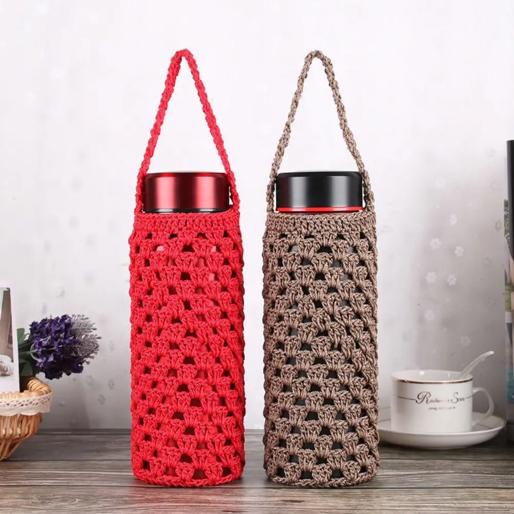 Funda portátil para botella de agua, funda para taza de agua con correa, bolsa de transporte reutilizable, accesorios para botella de agua