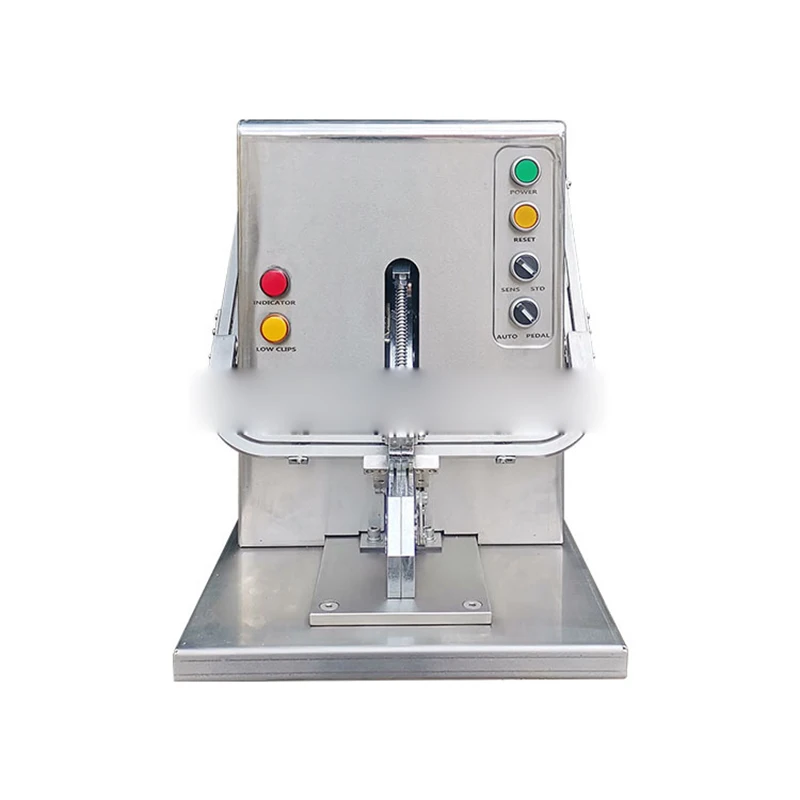 Ham sausage buckle machine Fully automatic sausage U-shaped double buckle machine Supermarket packaging sealing