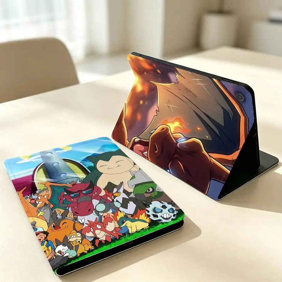 With Pencil Holder Case for Samsung Galaxy Tab A11 S11 S10 Plus A9Plus S10FE S9+ S10 Lite S7 S8+ S9 FE A7 Lite A8 Fignt Pokemons