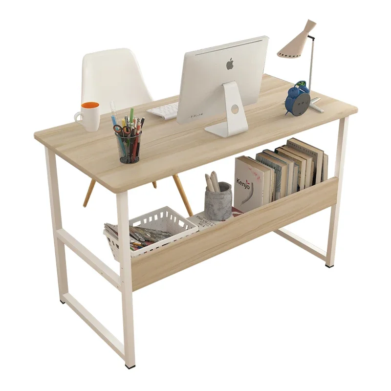 Computer Desk Desktop Table Bookshelf Combination Simple Home Student Writing Table Simple Bedside Office Lazy Table Foldout