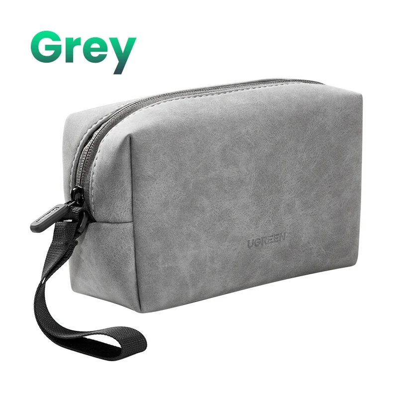 

Organizer Bag Leather Storage Case for Wired Headphones Earphone USB Cable Cell Phones Charger PC Digital Accessories Bag