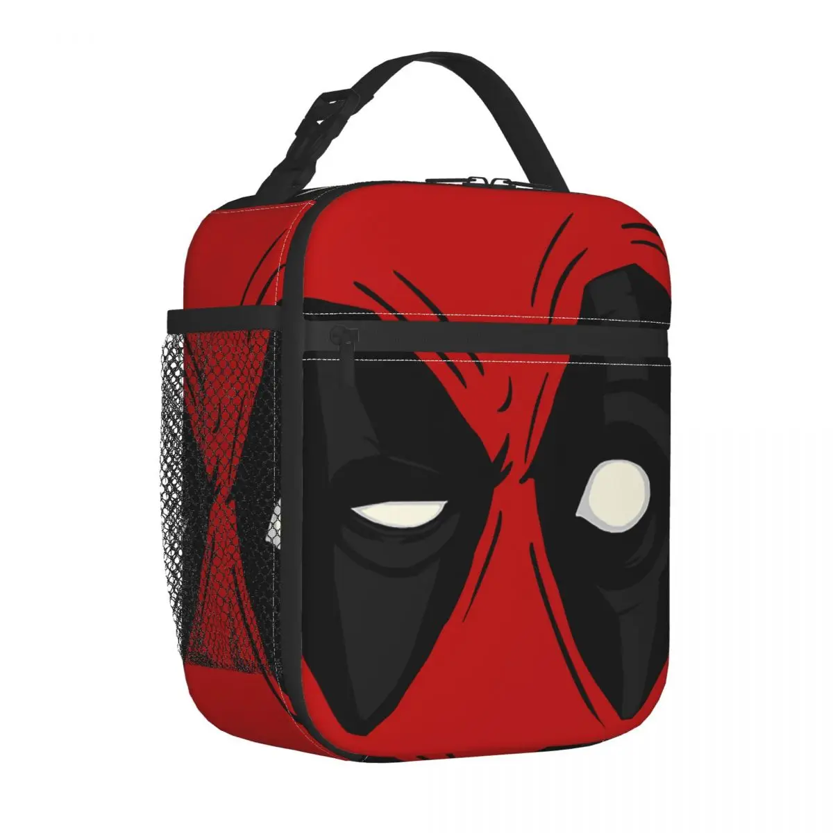 Isolierte Lunchtaschen mit Deadpool-Augen, auslaufsicherer Essensbehälter, Thermotasche, Tragetasche, Lunchbox, Strand, Picknick, Lebensmitteltasche