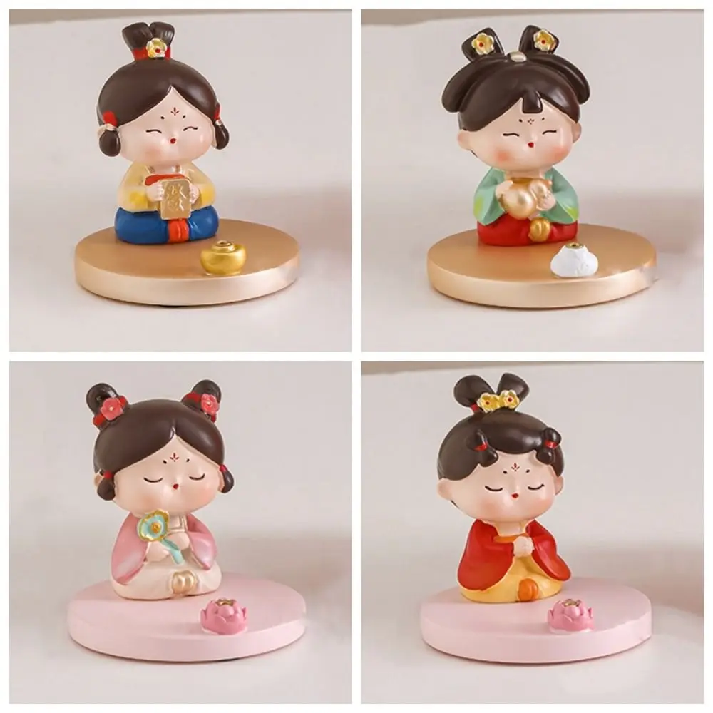 Harz alten Stil Telefon Ständer alte Kleidung Mädchen Anti-Rutsch chinesischen Stil Handy Halter Ins Statue