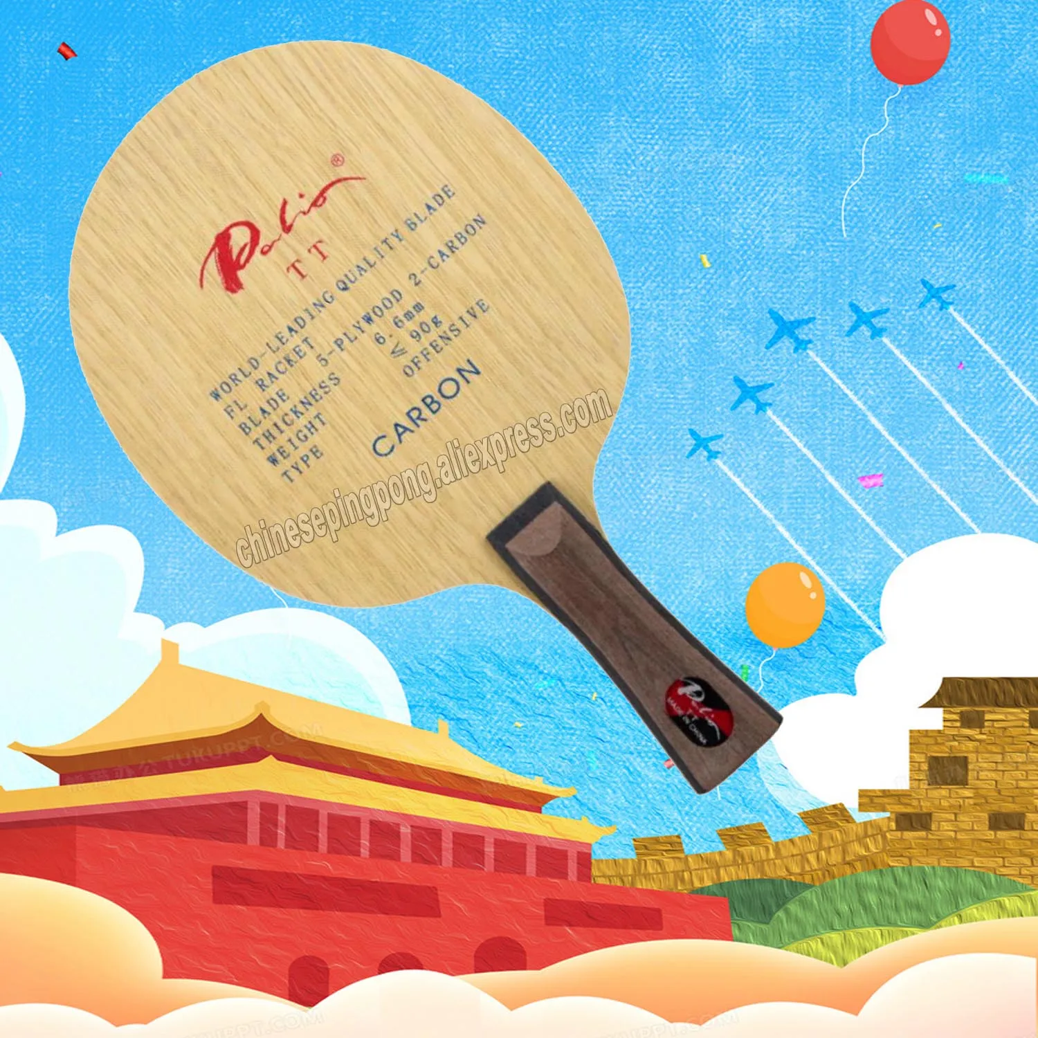 

Original Palio TT table tennis blade 5wood+2carbon table tennis racket for fast attack with loop best sales for palio TT series