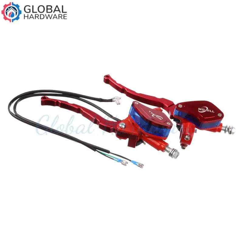 

Style Red Brake Master Cylinder Left & Right Set for Electric Scooter Mini Moto Pocket Bike Hydraulic Brake Pump