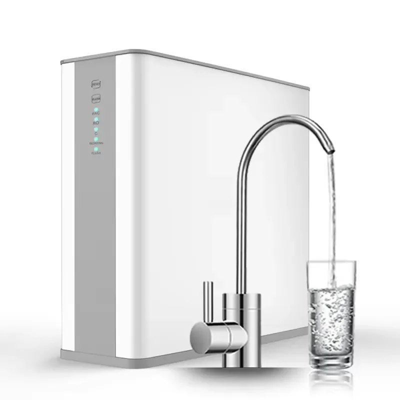 Smart Under Sink Reverse Osmosis Water Filter System 75GPD RO Purifier Machine Portable Drinking Water Dispenser for Home