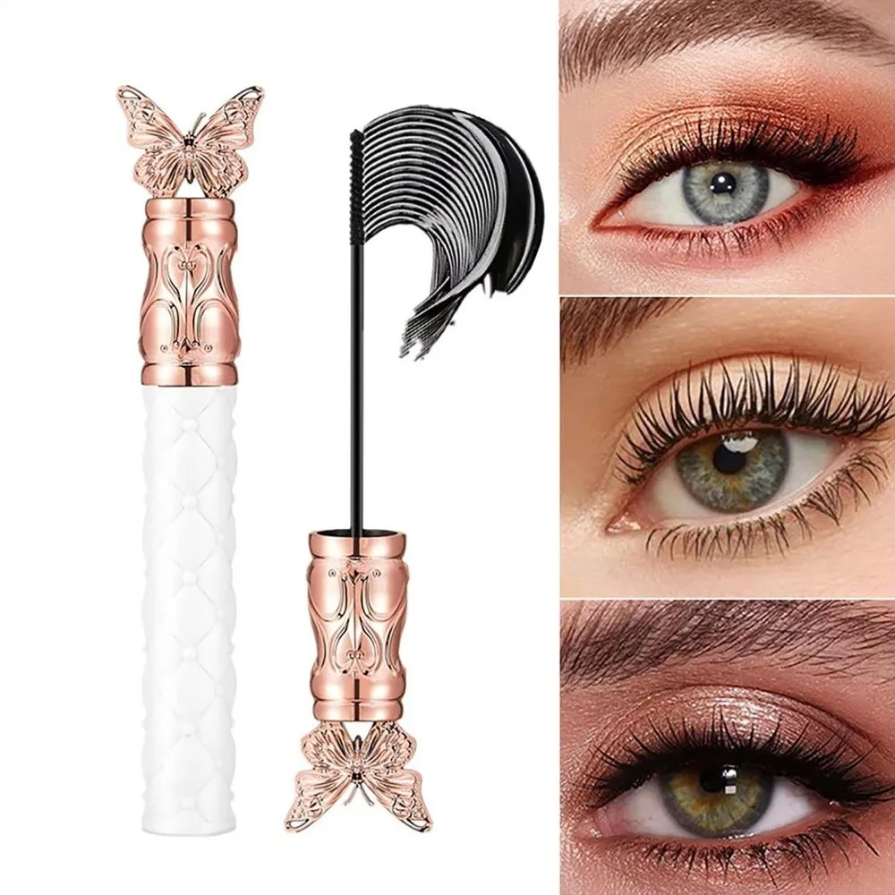 Máscara de pestañas negra de larga duración resistente al agua ​ ​ A prueba de manchas ​ ​   Máscara de pestañas Mascara rizado de secado rápido a prueba de sudor para mujeres