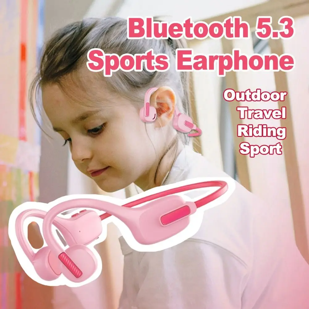 

Hands-free Kids Bluetooth Headphones Bluetooth 5.3 Earbuds Bluetooth Sports Earphone Built-in 8GB Stereo Sound