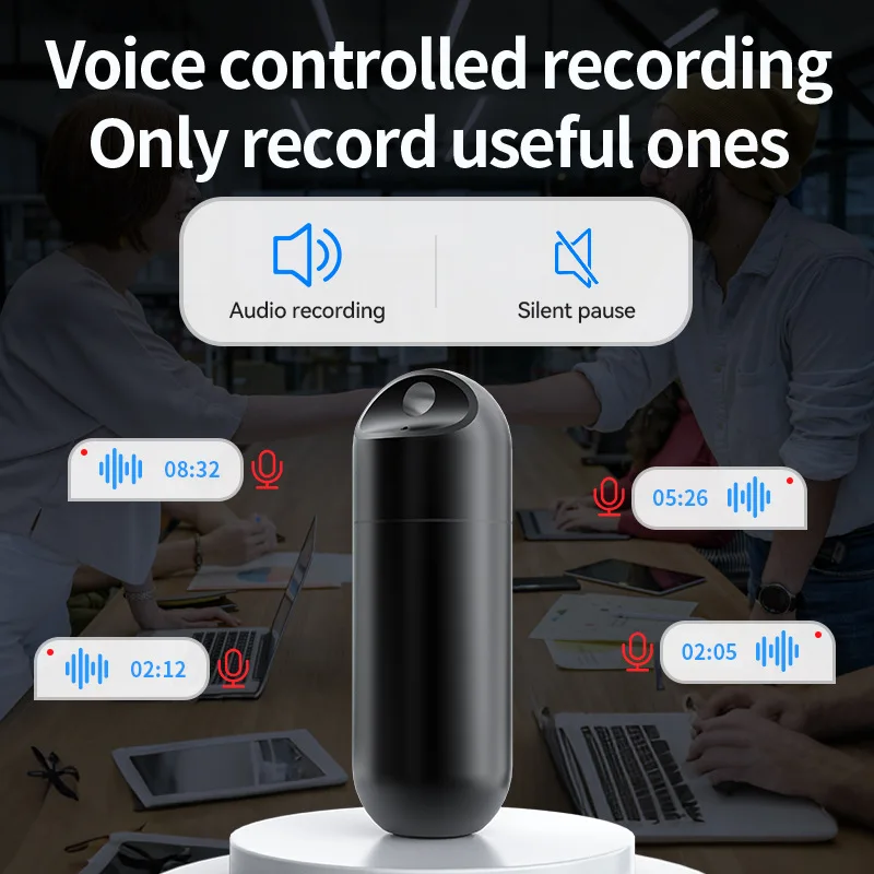 AI عالية الوضوح إلغاء الضوضاء مسجل ChatGPT النسخ الذكي ترجمة قلم تسجيل APP التحكم في التسجيل