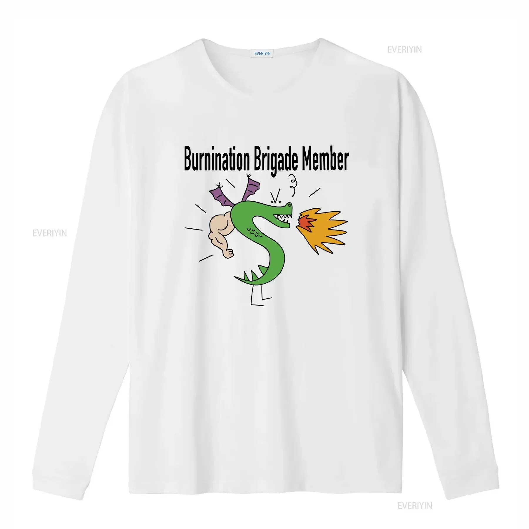 Burnination Brigade Member Trogdor T Shirt vintage Washed Unisex Stylish Casual graphic Versatile homme Slightly fashion