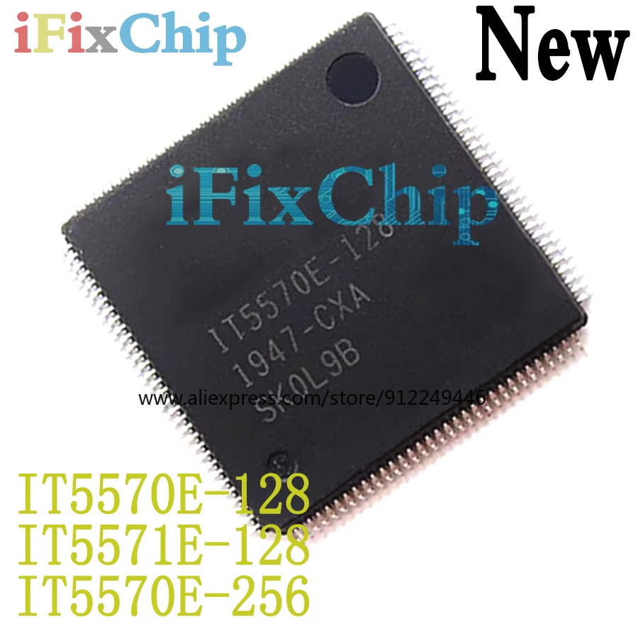 (1piece)100% New IT5570E-128 IT5571E-128 IT5570E-256 CXA CXS QFP-128 Chipset