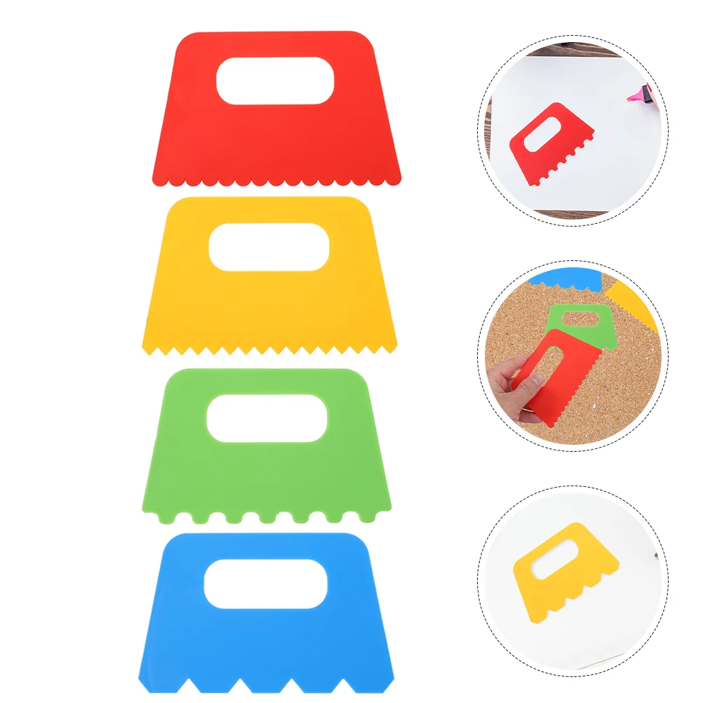 

12 Pcs Sand Painting Brush Drawing Plastic Scrapers Diy Scraping Tools Accessories Pottery