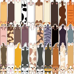 30Pcs Cartoon Cat and Dog Series Simple Handheld Art Creative Material Ins Reading Paper Bookmark DIY