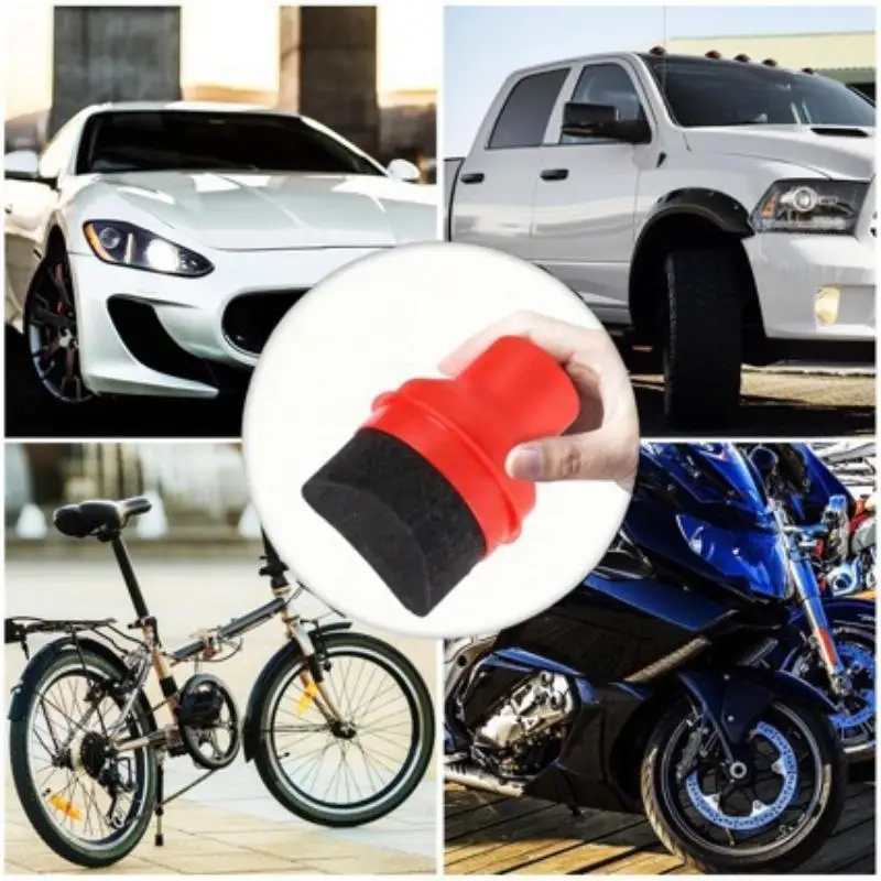 New Handheld Car Tire Waxing Sponge High Density Elastic Foam Comfort Grip For Auto Polishing And Tire Care Maintenance