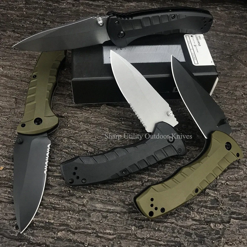 BM Turret 980 Satin, Survival Pocket Knife Folding Knife 3.7\