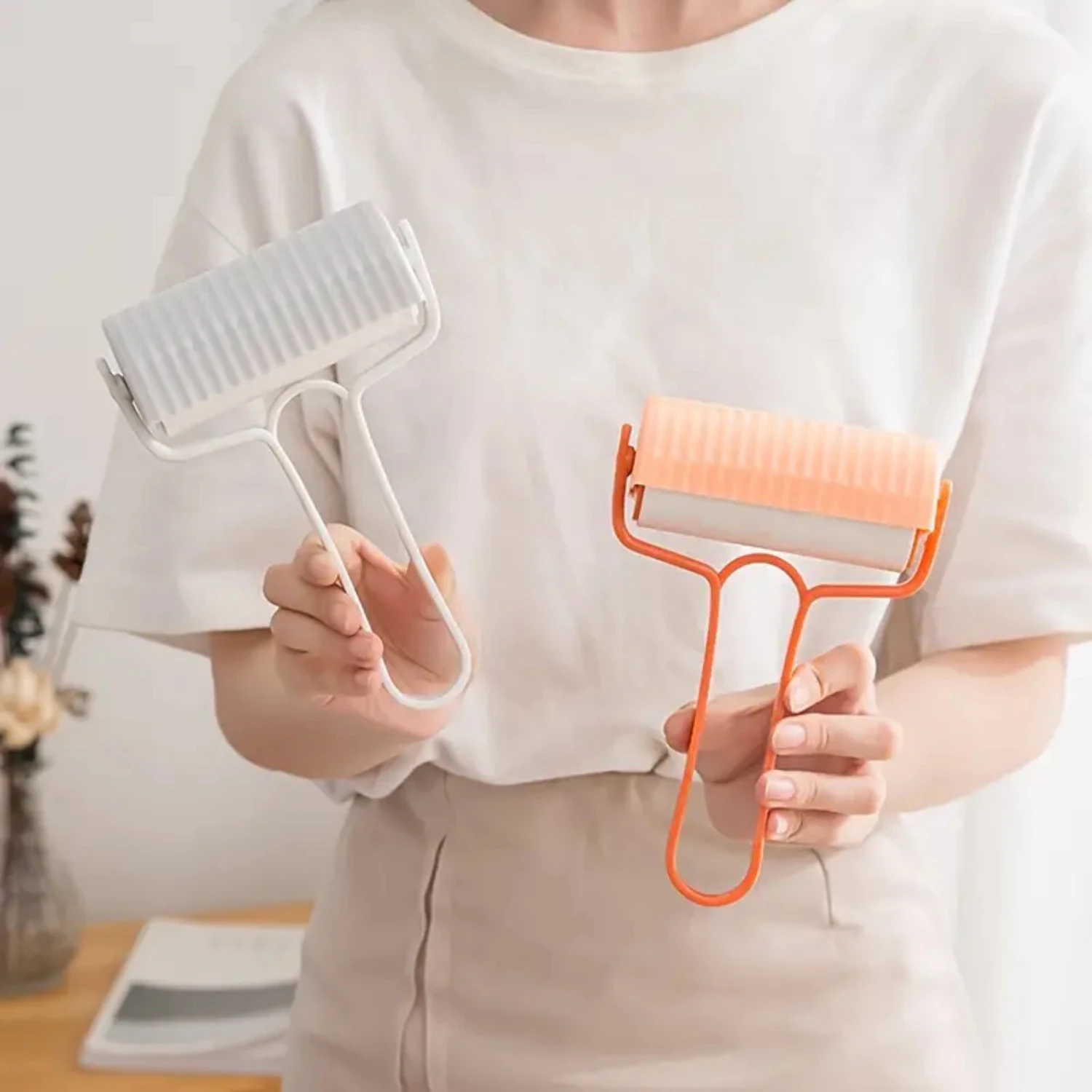 Ensemble de rouleaux d'autocollants pour cheveux, brosse déchirable et dissolvant, 2 pièces