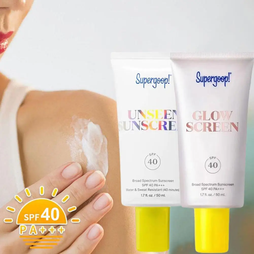 Unsichtbare Creme Breit spektrum spf40 Sonnenschutz Gesicht Primer-lang anhaltende wasserdichte Make-up Basis creme für weiche Schönheit Gesundheit