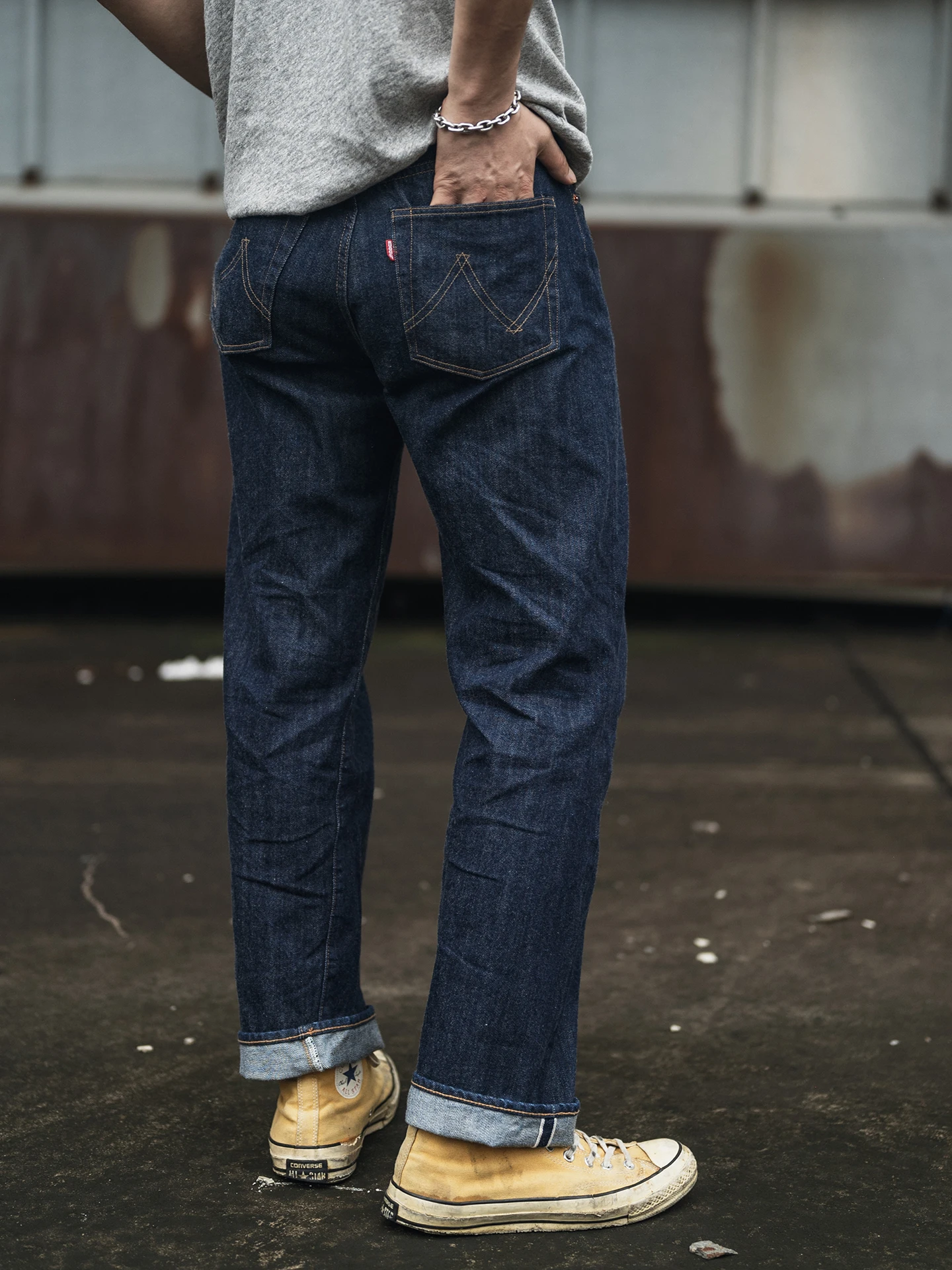 

Красные джинсы Bronson в стиле ретро 70-х годов, прямые джинсы со средней талией на молнии, длинные брюки, повседневные брюки для молодежи