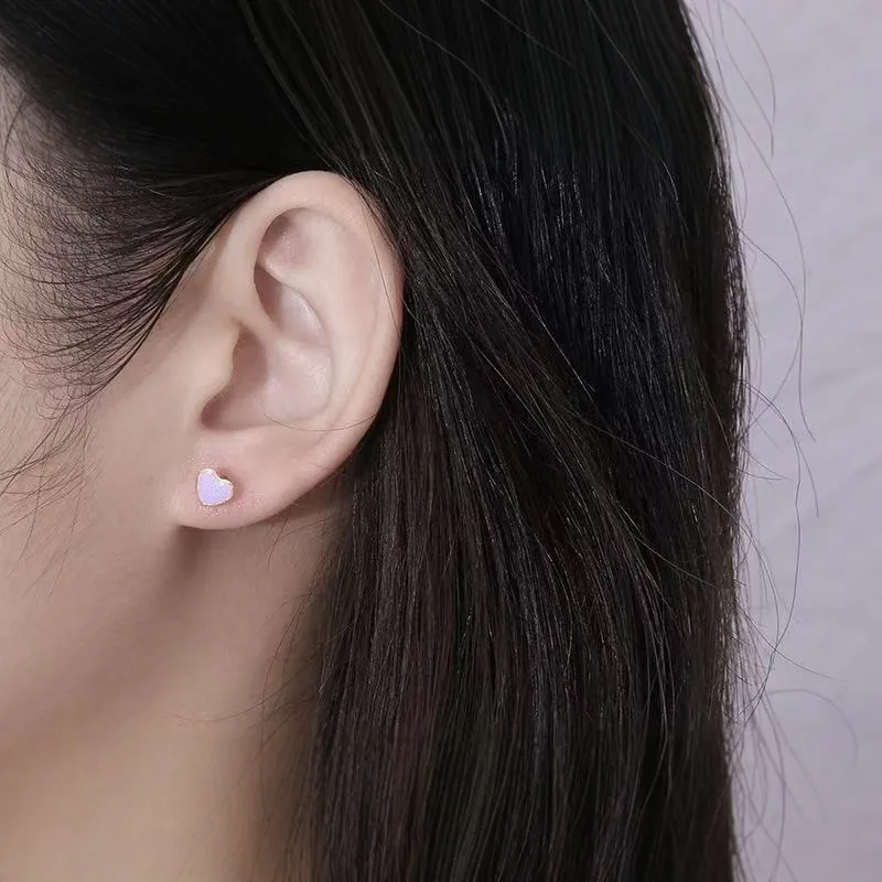ZAKOL Titan-Ohrstecker mit Herz- und Liebesmotiv für Damen und Mädchen, 14 Karat vergoldet, hypoallergen, niedliches Knorpel-Tragus-Ohrzubehör – Detail 8