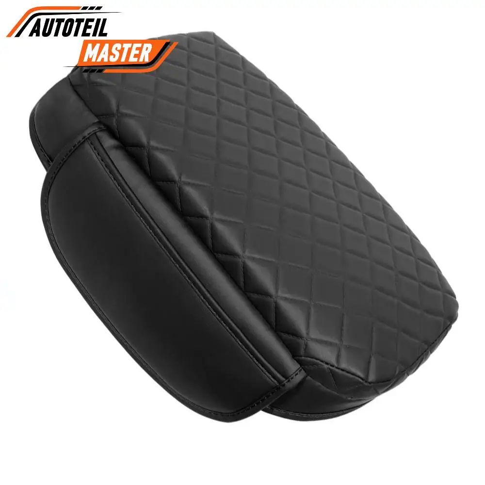 

Black for Ford Maverick 2022-2025 Armrest Cover Synthetic Leather Center Console Armrest Cove