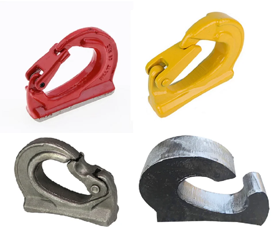 1T-8T G80 welded lifting hook for excavator bucket small turpentine hook towing hoist crane winch chain part