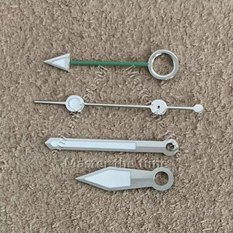 Novo relógio mãos gmt mãos verde luminoso modificado acessórios de relógio para movimento nh34/nh35/nh36/4r/7s