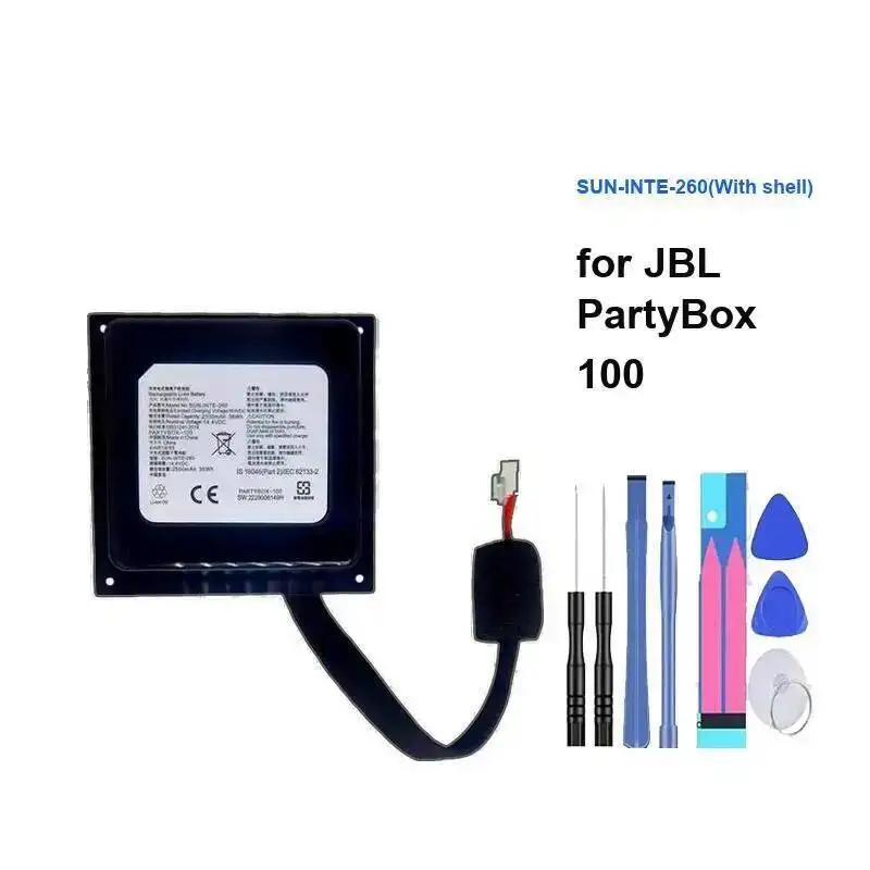 

Robust Sun-Inte-260 With Shell Speaker Battery 2500Mah Good Low-Temperature Performance For Jbl Partybox 100