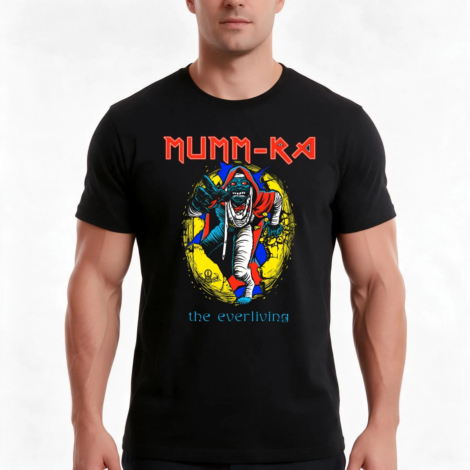 POPVERSE Mumm-Ra The Everliving T-Shirt Summer Casual Cotton Tee Oversized Streetwear Tops Vintage Graphic Print 100% Cotton