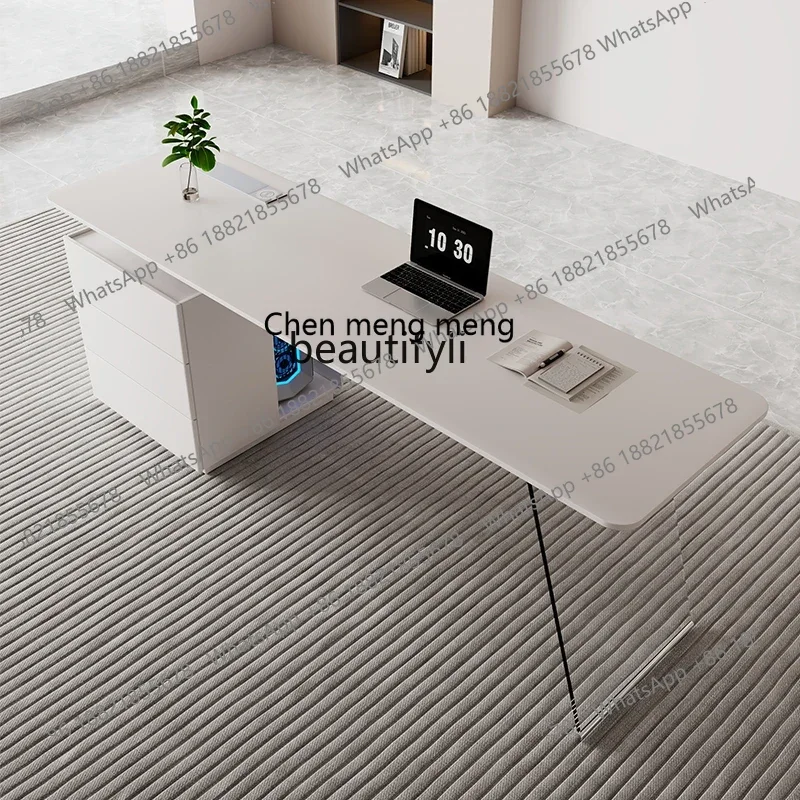 

K185 Cream Style Acrylic Suspension Desk Light Luxury Study Home Large Desk