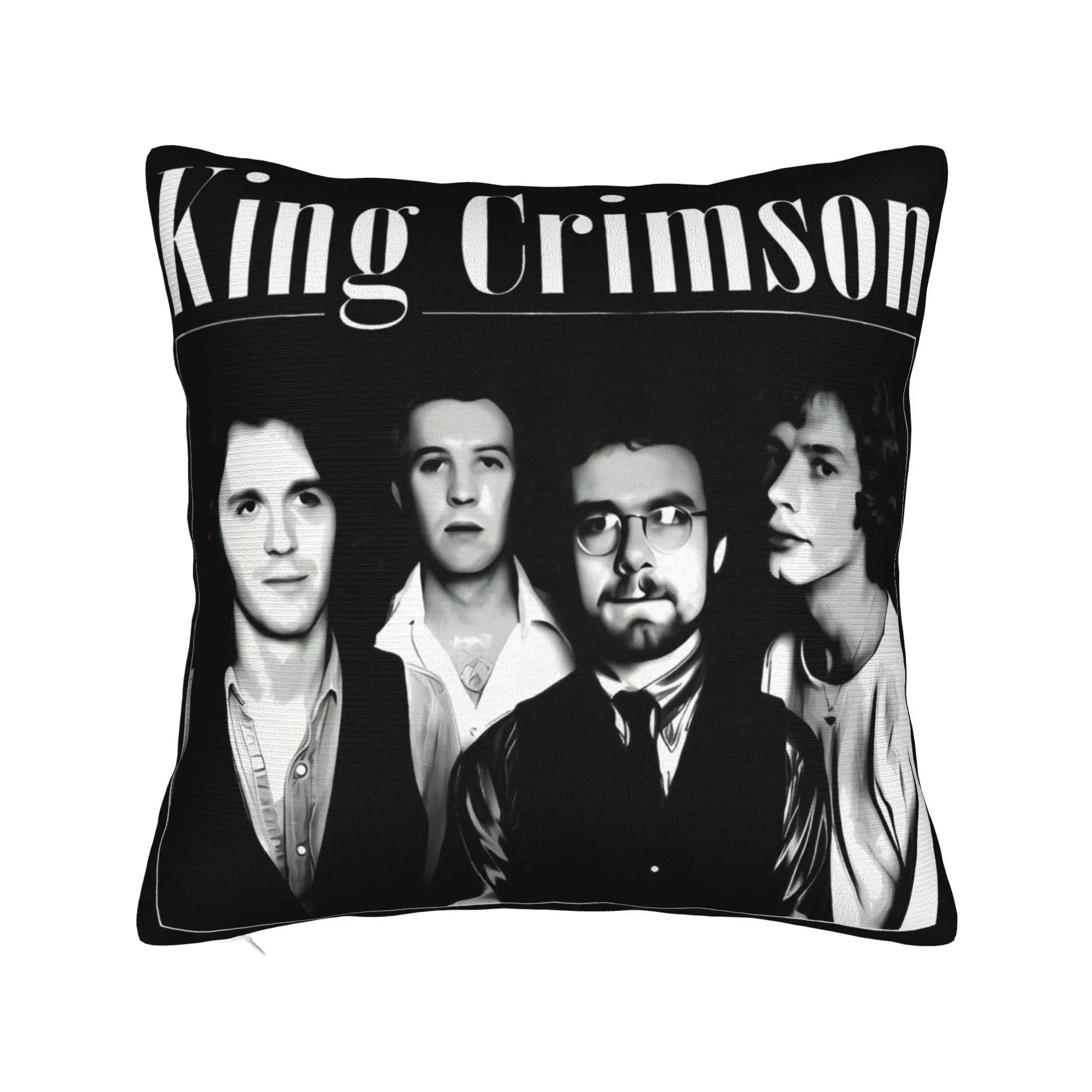King Crimson Rock Band Pillowcases Accessories Printing Cushion Cover Gift  Pillow Case Cover Home Multi Size