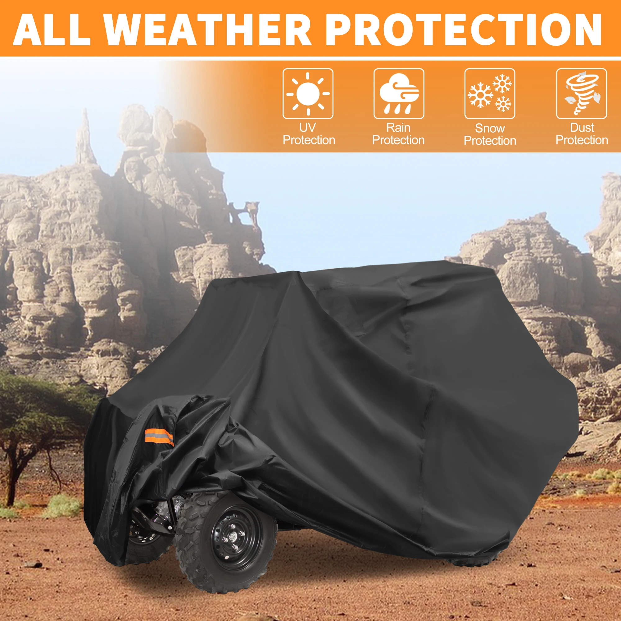 

Чехол X Autohaux UTV для Can-am Commander MAX XT XT-P, водонепроницаемая боковая крышка, защита от солнца и дождя на открытом воздухе, черный