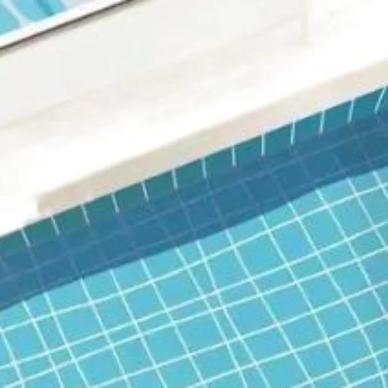Rubber Bathroom Anti Slip Floor Mat Water Absorbing Quick Dry Cartoon Swimming Pool Print Home Floor Decor