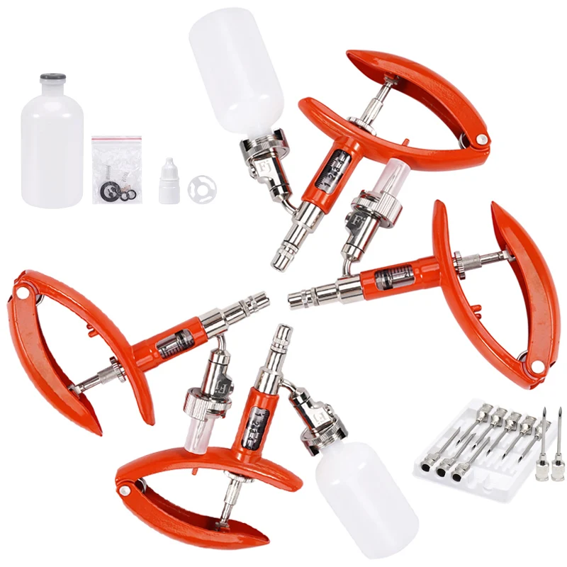 2ml/5ml High Precision Continuous Syringe Livestock Automatic Veterinary Continuous Vaccine Injector  Pig Chicken Sheep Syringe