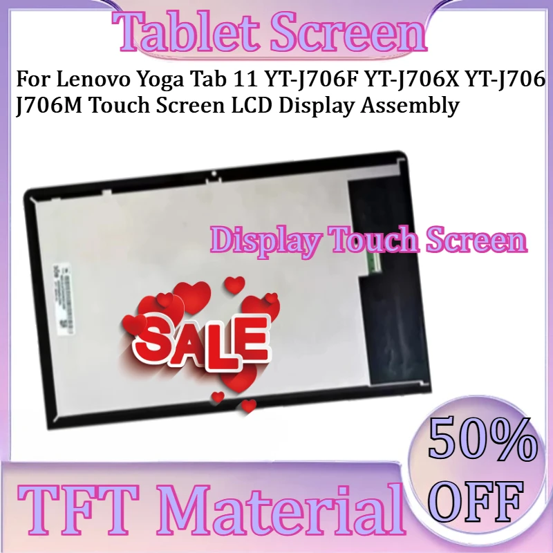 

For Lenovo Yoga Tab 11 YT-J706F YT-J706X YT-J706 J706M Touch Screen LCD Display Assembly New TFT 100% Tested Display Screen