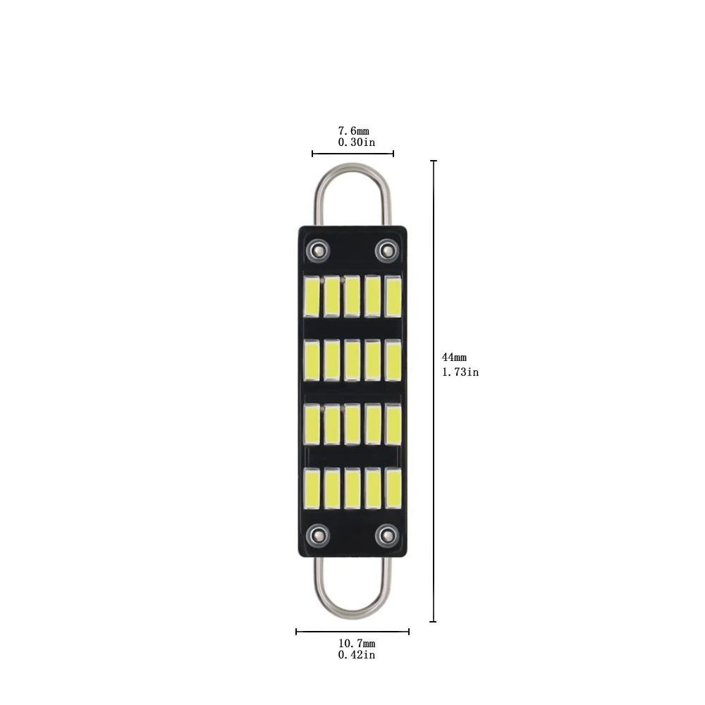 The latest Double Loop Festoon Led Bulbs Car White Reading Light With 4014 Chips Auto Interior Map Dome Lights  Door Trunk Lamps