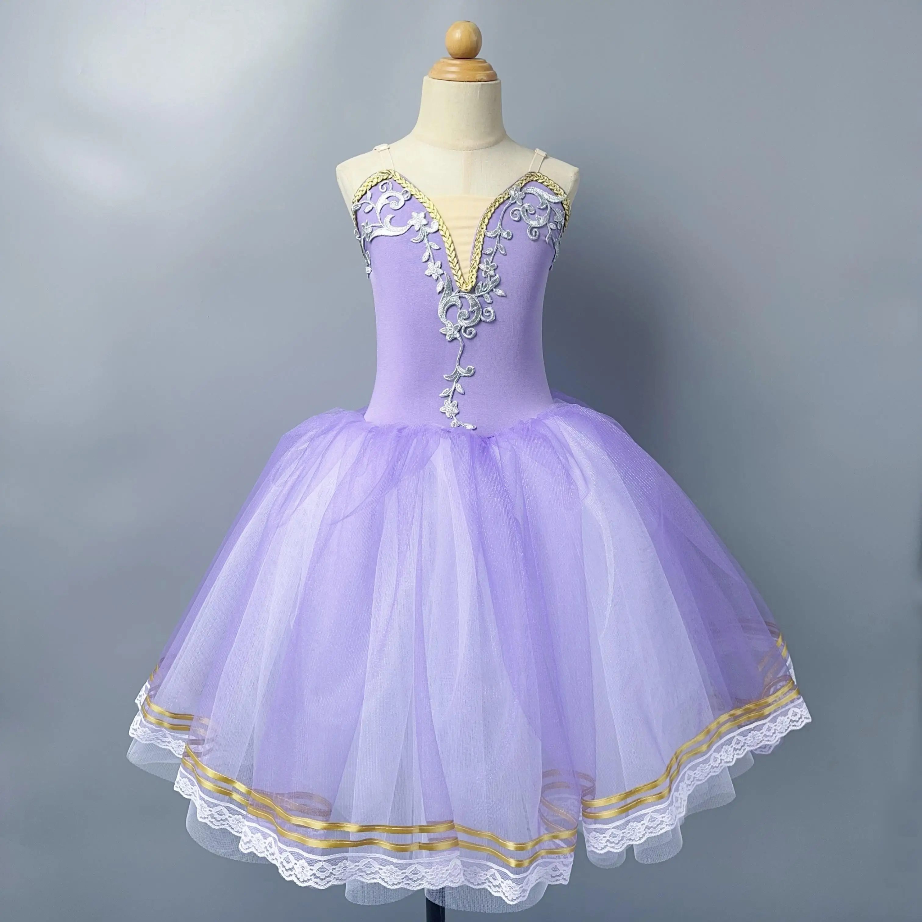 تنورة توتو باليه حمراء للفتيات والأطفال فستان طويل من التول الناعم أزياء مسرحية فستان حفلات الأميرات باليه #5