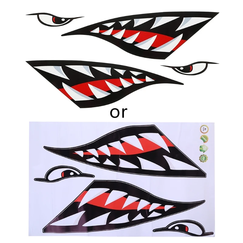 Shark Sticker PVC Decoration Reflective Decal Waterproof DIY Stickers Rowing Kayak Boat Vinyl Sticker For Label