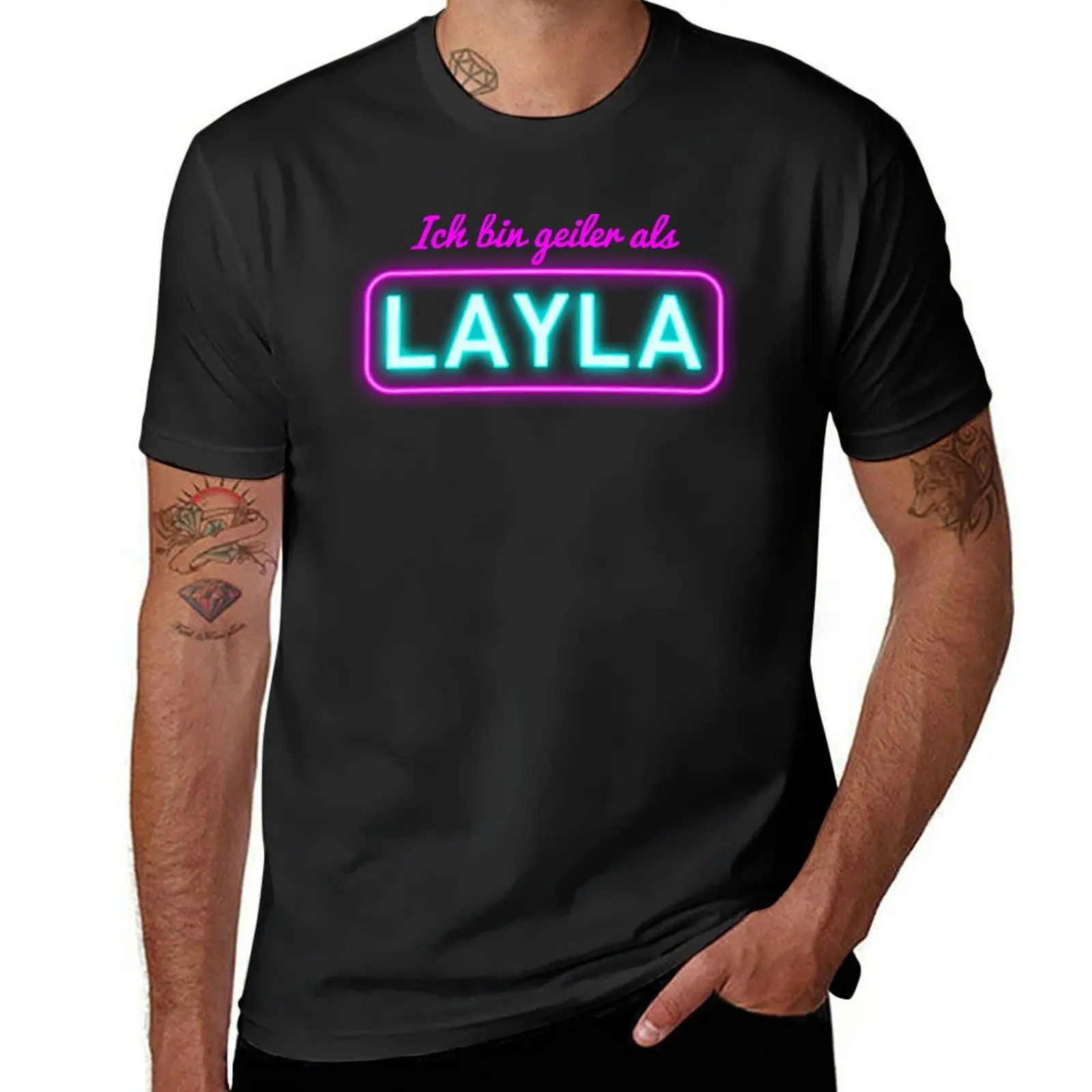 

Mallorca I'm hornier than Layla T-Shirt new edition Anime t-shirt quick-drying mens t shirts pack