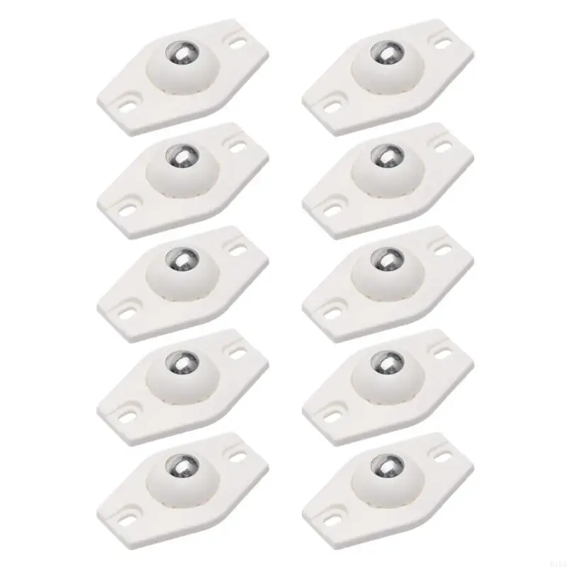 E15A 10pcs Adhesive Furniture Rollers Furniture Castor Stickable Casters Quiet & Smooth Rolling Experience for Furniture